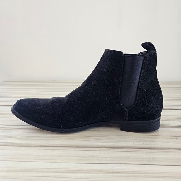 asos Black Men's Chelsea Ankle Boots Size S - Picture 3 of 9